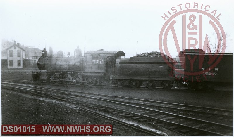 N&W 2-8-0. Possibly Class T. Claims to be at Kenova, WV