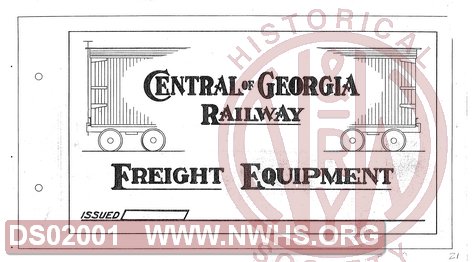 Title Page, Central of Georgia Railway Freight Equipment Diagram Book