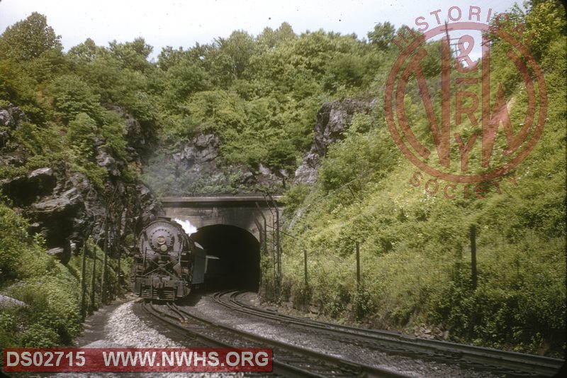 N&W Y6 2139 at Eggleston exiting tunnel with #85
