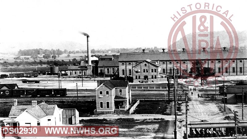 N&W Portsmouth railroad scene 1906