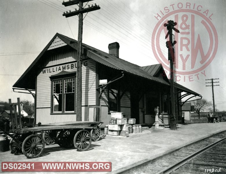 N&W Williamsburg, OH station circa 1920