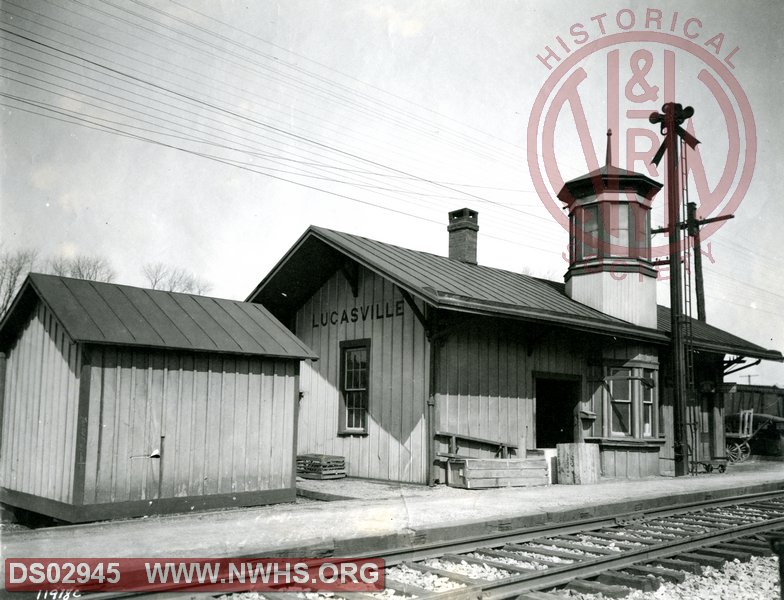 N&W Lucasville, OH station circa 1920