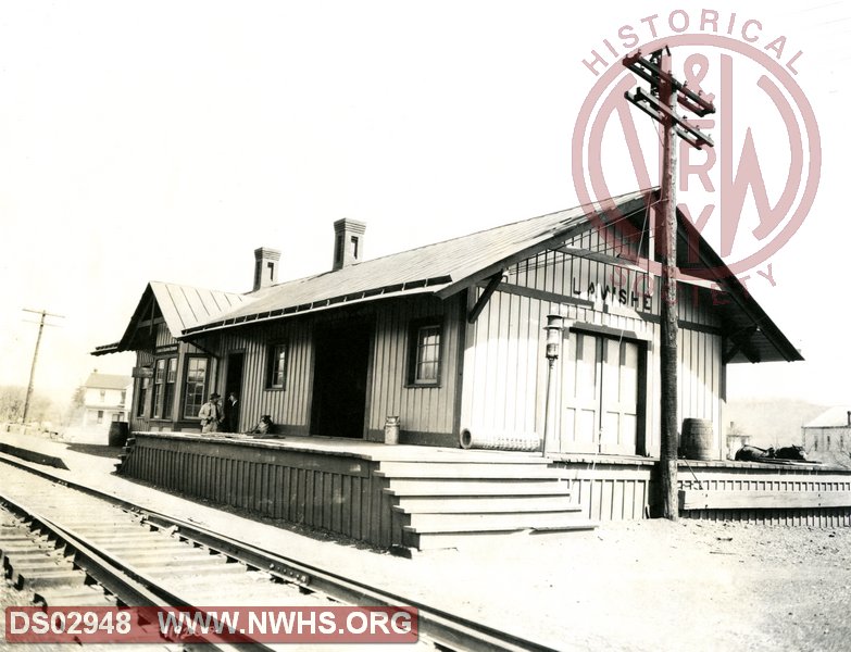N&W Lawshe, OH station circa 1920