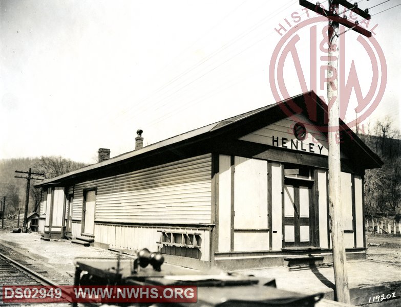 N&W Henley, OH station circa 1919