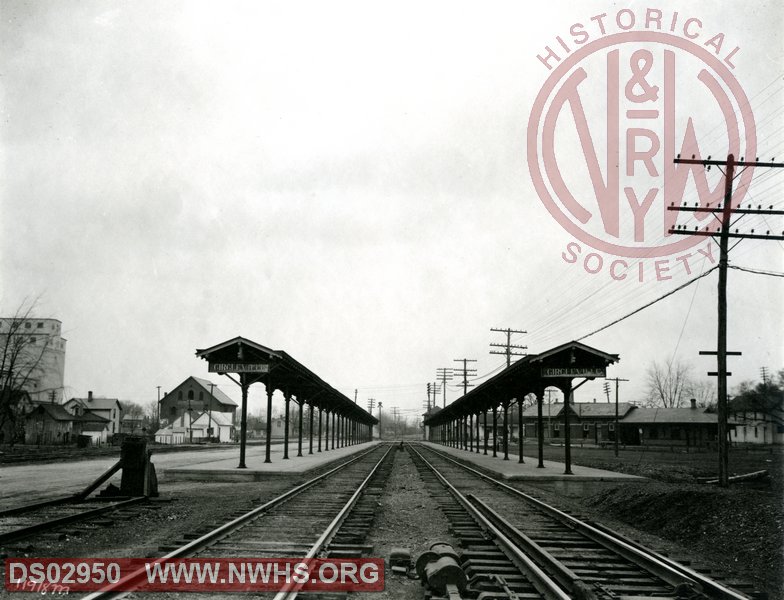 N&W station and platforms at Circleville, OH circa 1918