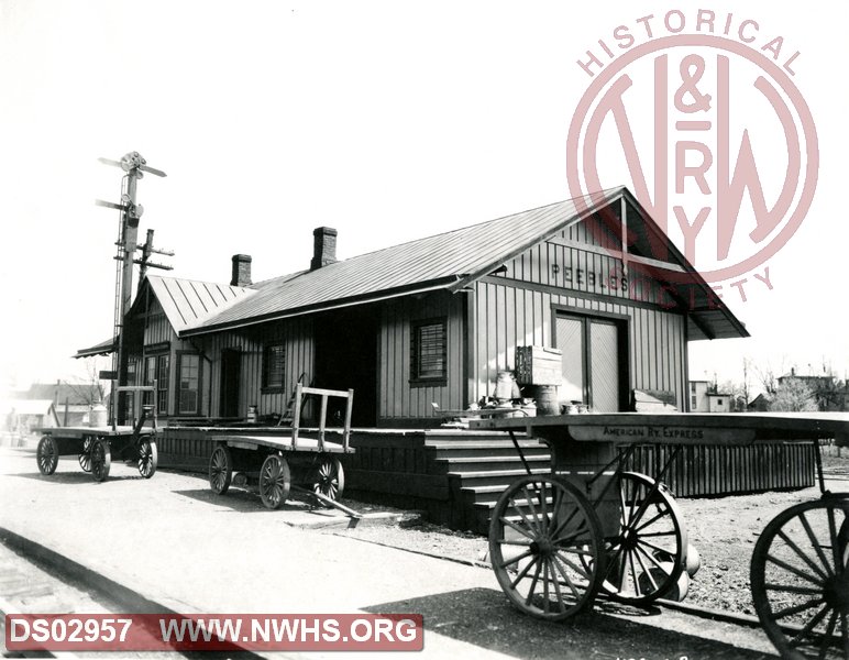 N&W Peebles, OH station circa 1920
