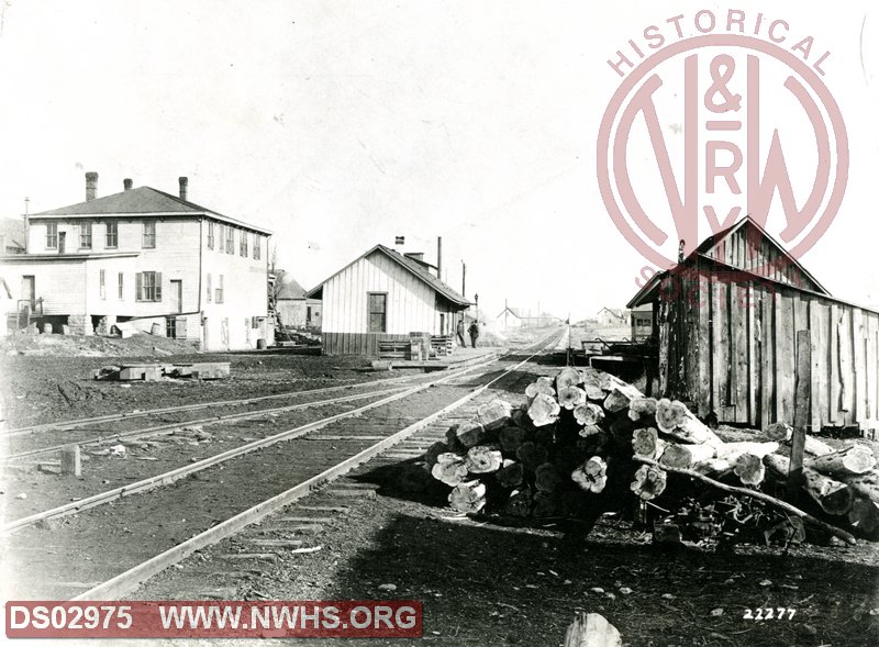N&W station at Peebles, OH circa 1896