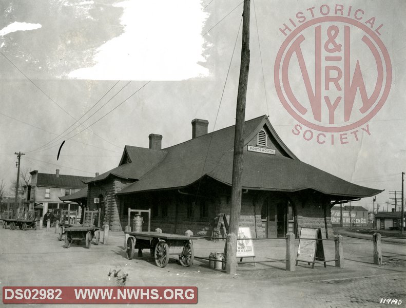 N&W Passenger Station Near 10th and Weller Streets Portsmouth, OH circ 1919