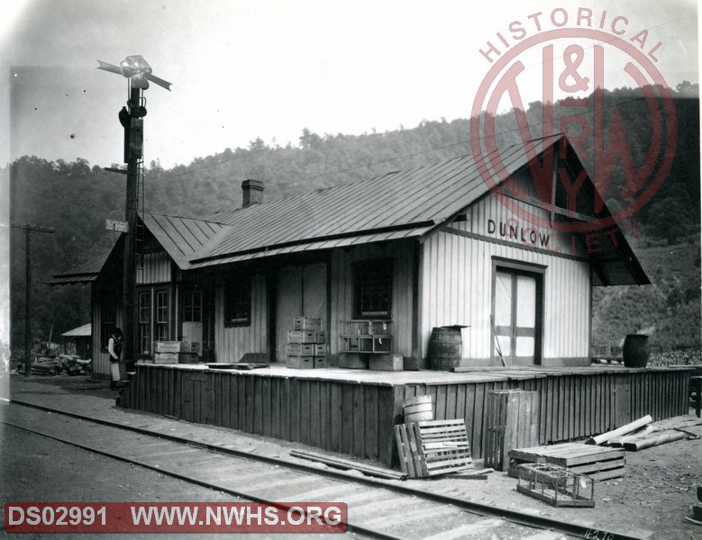 N&W station at Dunlow, WV circa 1920
