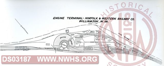 Engine Terminal - Norfolk & Western Railway Co, Williamson, W.Va