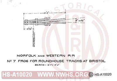 No 7 Frog for Roundhouse Tracks at Bristol