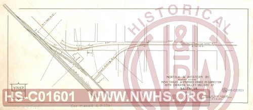 N&W Ry, Radford Division, New tracks & Proposed change in connection with Catawba Valley Railway at Salem, Va