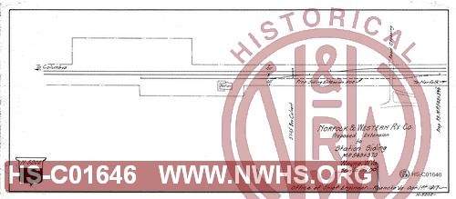N&W Ry Co., Proposed extension to station siding, MP 543+370, Wayne, W.Va