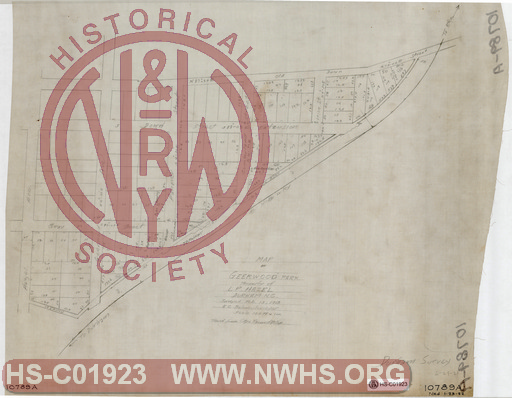 Map of Geerwood Park, Property of L.P. Hazel, Durham N.C., Surveyed Feb 15, 1913, E.C. Belvin Surveyor