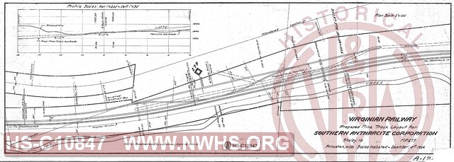 Proposed Mine Track Layout for Southern Anthracite Corporation, Shelby VA