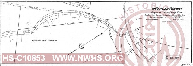 Proposed Mercer County Road Leading from Gardner to VGN Right of Way Near Gardner Junction WV MP 342.1