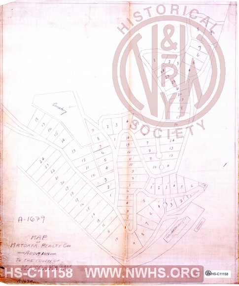 Map of Matoaka Realty Co's Addition to the town of Matoaka, W.Va