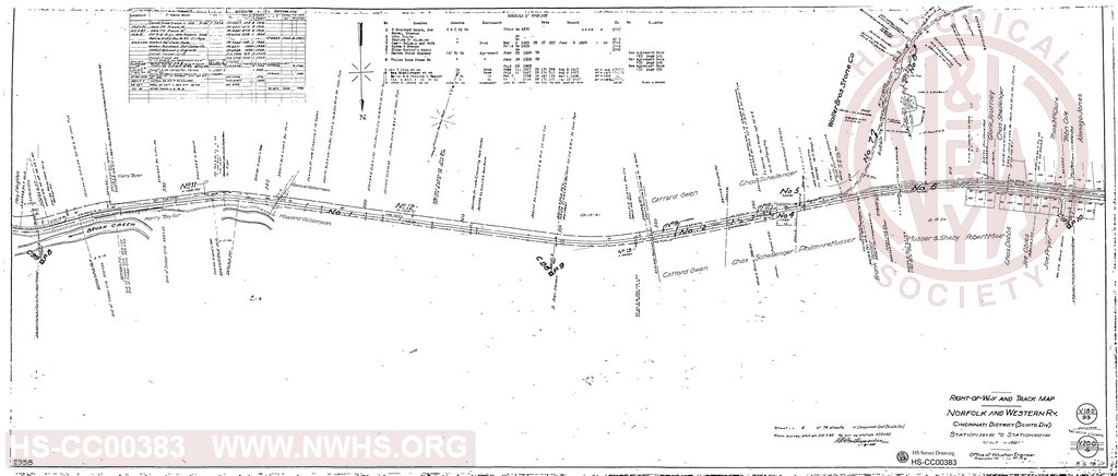 Right-of-Way and Track Map, Cincinnati District (Scioto Div), Station 316+80 to Station 422+40