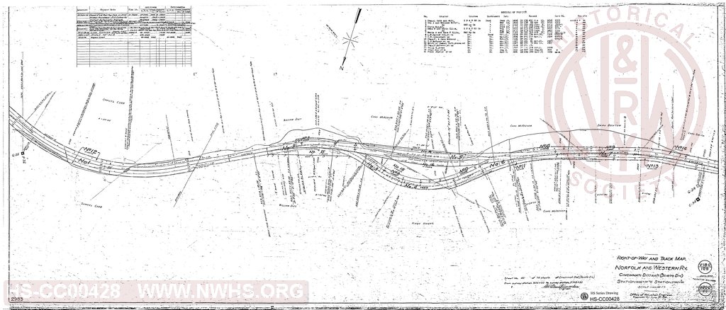 Right-of-Way and Track Map, Cincinnati District (Scioto Div), Station 3696+00 to Station 3748+80