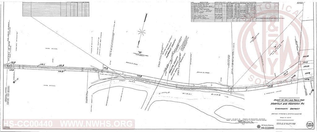 Right-of-Way and Track Map, Cincinnati District (Scioto Div), Station 4752+00 to 4804+80