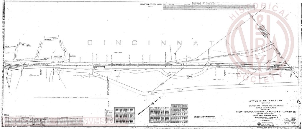 Right-of-Way and Track Map, Little Miami Railroad., Station 5919+75 to Station 5972+56