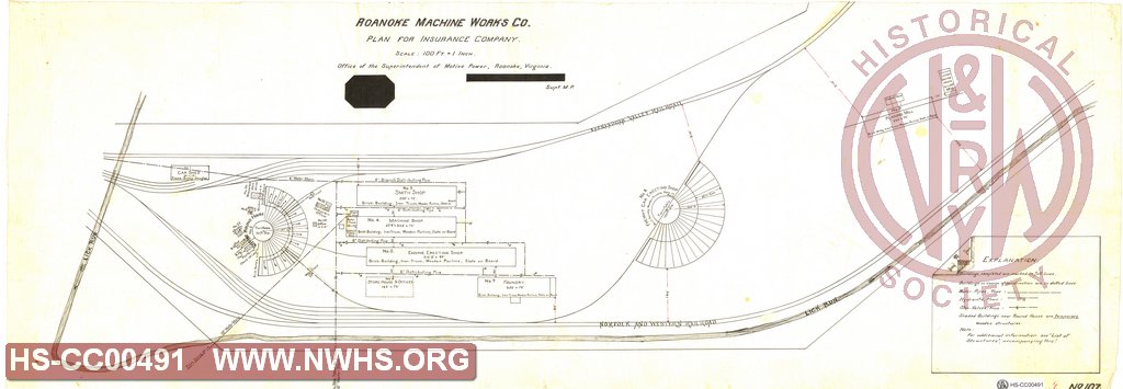Plan for Insurance Company, Roanoke Machine Works Co.
