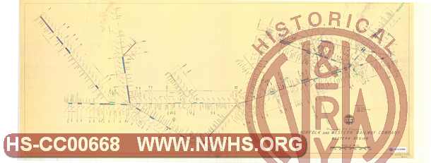 Norfolk & Western Railway Company Western Region - 1974 maintenance plan map