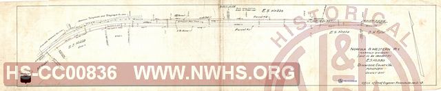 N&W Rwy Norfolk Div., Land to be Deeded by E.S. Hobbs, Dinwiddie County VA, MP 107+3971'