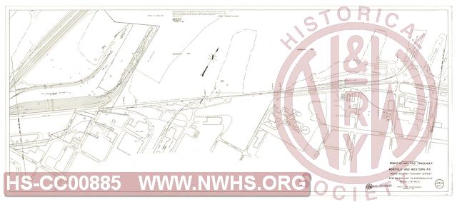 Right of Way and Track Map, N&W Rwy Scioto Div. Sandusky District, Station 5799+40 to Station 5852+20