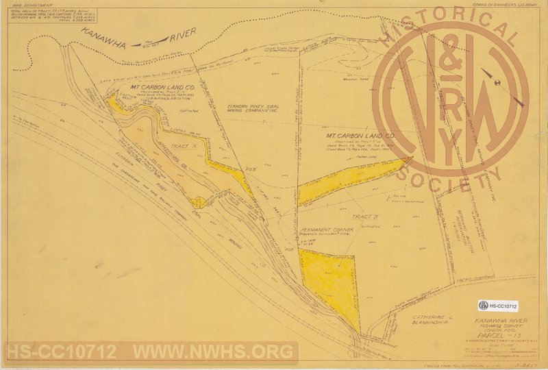 Kanawha River Flowage Survey London Pool Parcel - 13 Kanawha District, Fayette County W. Va.
