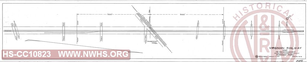 Map for Installation of Hoeschen Crossing Signal at Fairmount Park