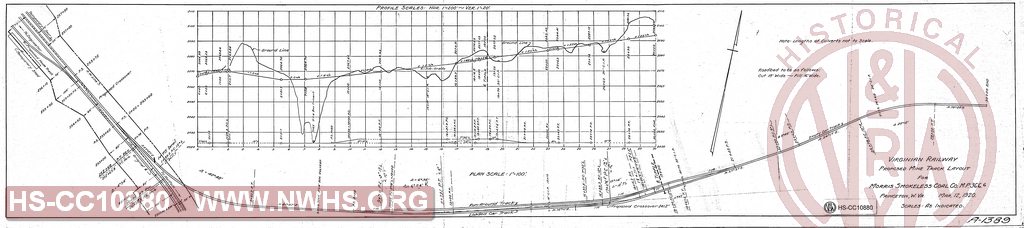 Proposed Mine Track Layout for Morris Smokeless Coal Co. MP 366.6