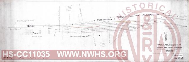 N&W Rwy, Norfolk Terminal Division, Proposed Track Changes in Connection with Construction of New Bridge No. 5A, Norfolk VA