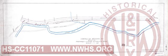 N&W Ry, Plan of proposed change of county road