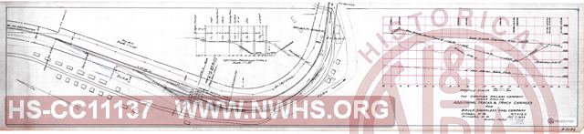 The Virginian Railway Company, Sketch Showing Additional tracks & track changes for Brule Smokeless Coal Company, Otsego, W.Va MP 379.5