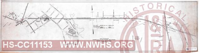Map showing Norfolk & Southern Railroad, Park Ave Station