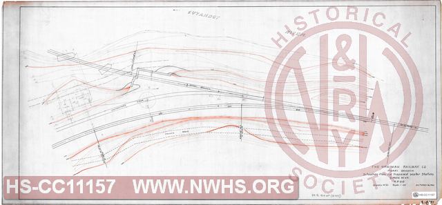 The Virginian Railway Co, Morri branch, Situtaion plan for proposed water station, Simon W.Va. MP 0.0