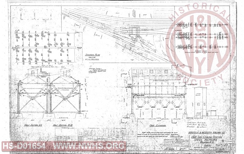 1500 Ton Coaling Station, Williamson, W. Va., Steel Repairs