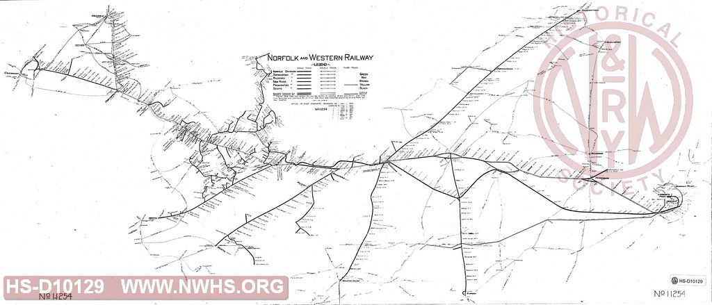 System Map Norfolk & Western Railway
