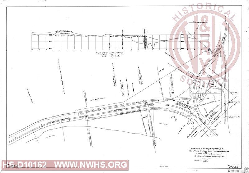 N&W, New State Highway Constructed at Naugatuck, WV to eliminate grade crossing