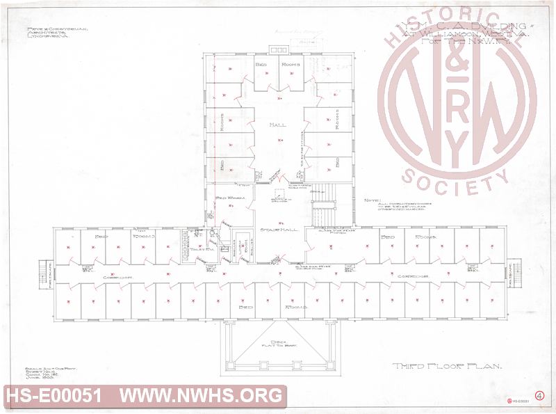 YMCA-Williamson, WV - Sheet 4 of 15 (Third Floor Plan)