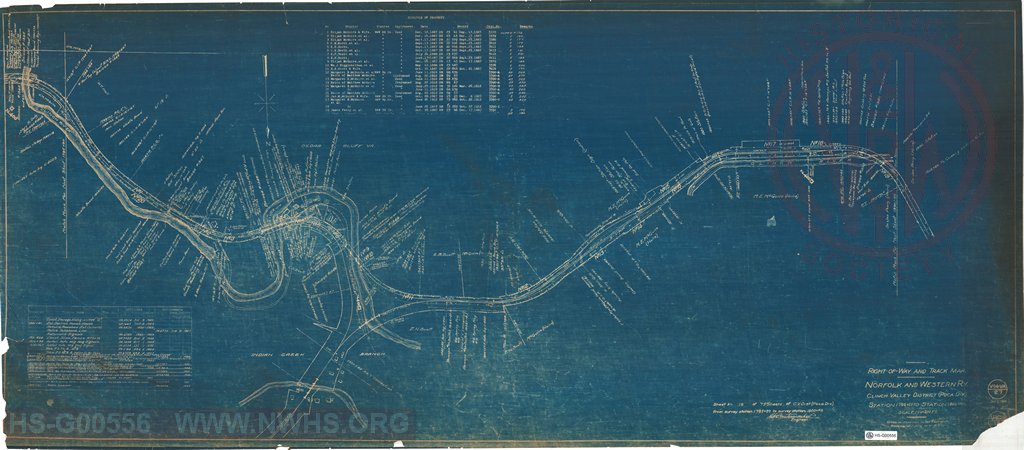 Right-of-Way and Track-Map, Norfolk and Western Ry., Clinch Valley District (Poca Div.) Station 1795+20 to Station 1900+80