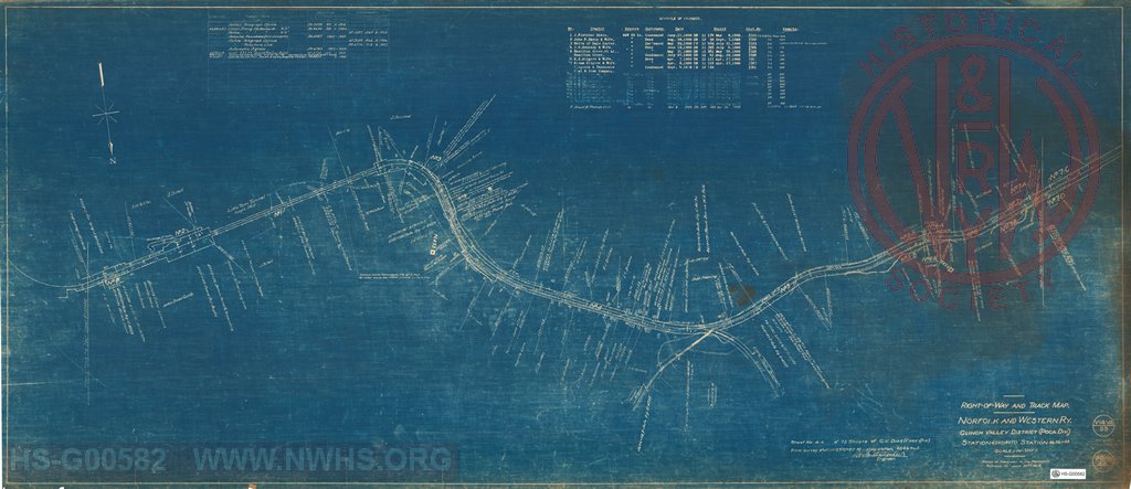 Right-of-Way and Track-Map, Norfolk and Western Ry., Clinch Valley District (Poca Div.) Station 4540+80 to Station 4646+40