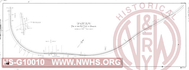 Plan of new Side Track at Shawsville, N&W RR