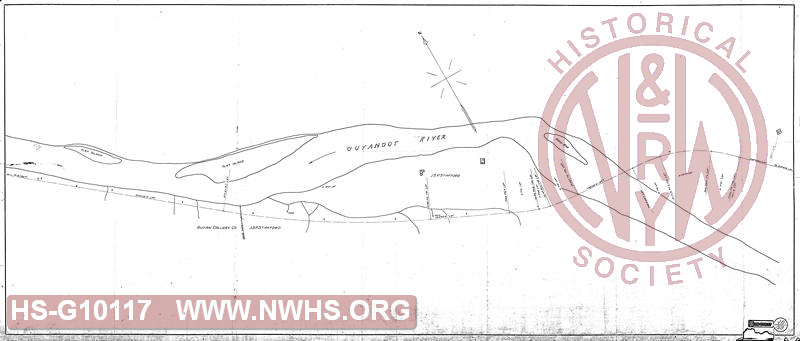Location Map, Guyandot River Branch, Station 0 to Station 50