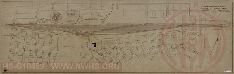 N&W RR, Plan of Bluefield Yard