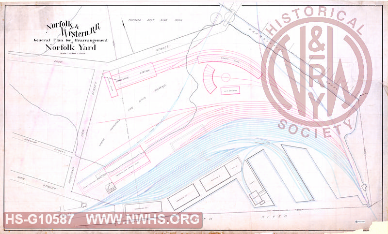 N&W RR, General Plan for rearrangement of Norfolk Yard