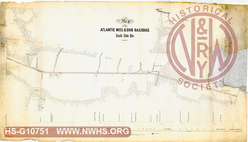Map of the Atlantic Miss. & Ohio Railroad, South Side Division.  Sheet No. 7