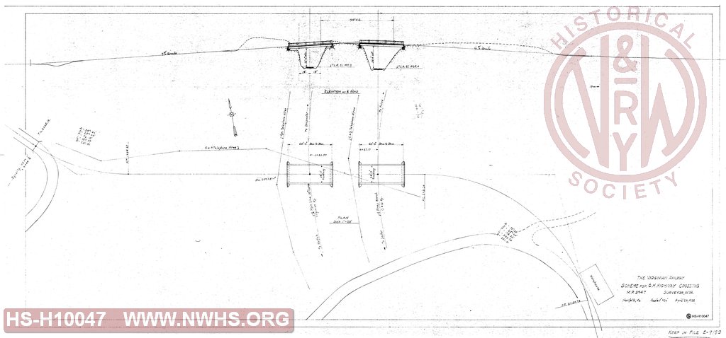 Scheme for Overhead Highway Crossing, Surveyor, W.Va