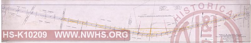 N&W Ry, Plan of alignment and Property MP 73 to MP 74 near Peebles, Adams County Ohio